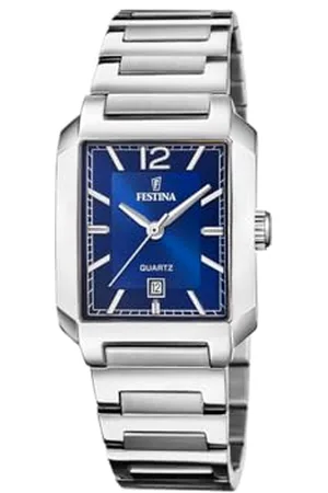 Festina Orologio Donna F20679/3 On The Square cassa di Acciaio inossidabile 316l Grigio cinturino in Acciaio inossidabile 316l Grigio