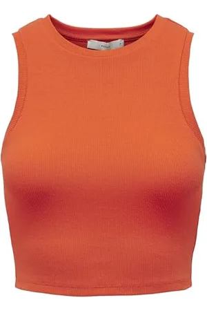 ONLY Onlvilma S/L-Canottiera Cropped Jrs Noos Canotta, , XS Donna