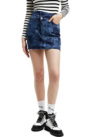 Desigual Fal_florence 5161 Denim Medium, Donna, (Blue), XS