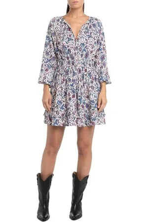 Replay Abito da donna a maniche lunghe in viscosa, multicolore (Multicolor 010), M