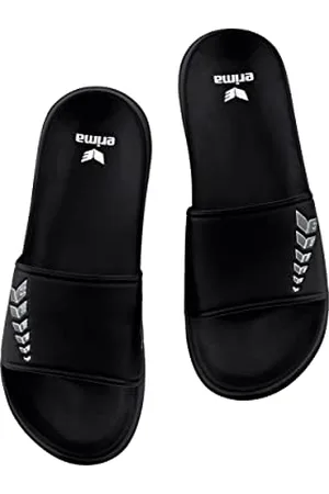 Erima Six Wings Erilette, Ciabatte da Bagno Unisex-Adulto, Black Grey/Slate Grey/Bianco, 40 EU