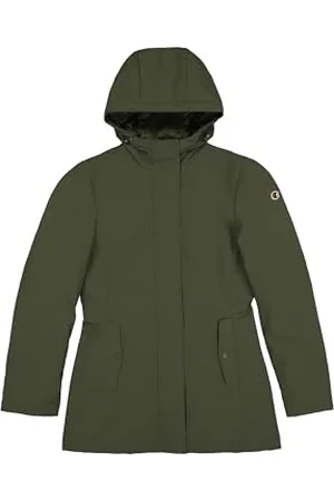 Champion Legacy Outdoor W (117570) -Bonded Stretch Nylon 178gr Hooded Giacca imbotita, (FON), L Donna