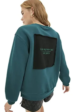 Trendyol Felpa da Donna a Maniche Lunghe Maglia di Tuta, , XL