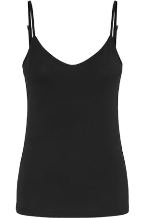 Pieces® Pcsirene Singlet Noos, Vestaglia Donna, (Schwarz), 36 (Taglia Produttore: Small)