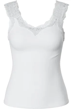 Pieces® PCBARBERA Lace Top Noos Canotta, , M Donna