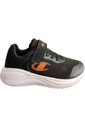 Champion Syphon Engage Mesh B PS Low, Sneakers, Nero/Arancione (KK006), 31 EU
