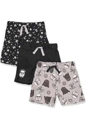 Amazon Disney | Marvel | Star Wars Pantaloncini Bimbo, Pacco da 3, , 0 Mesi