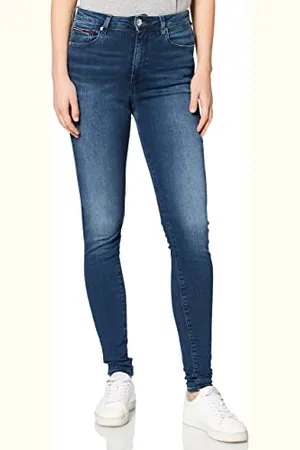 Tommy Hilfiger Jeans Donna Sylvia Vita Alta, (New Niceville Mid Blue Stretch), 32W / 30L