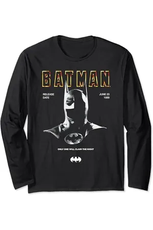 Batman 1989 Cowl 85th Anniversary Maglia a Manica