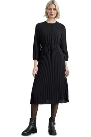 Street one A144281 Party Plissettato Abito Midi Solido, , 40 Donna