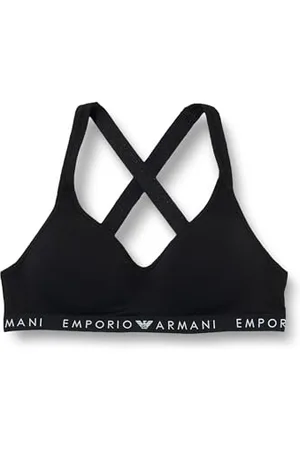 Emporio Armani Iconic Logoband Padded Bralette Bra, , M Women