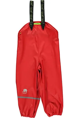 CeLaVi Rainwear Pants - Solid-Pantalones impermeable Niños, (Rot - Rot), 70 cm