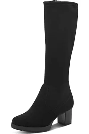 Jana Donna Long Boot Heel 8-25565-43, Stivali ad Altezza Ginocchio, , 40 EU Larga