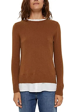 ESPRIT 990ee1i308 Maglione, 225/Toffee, XL Donna