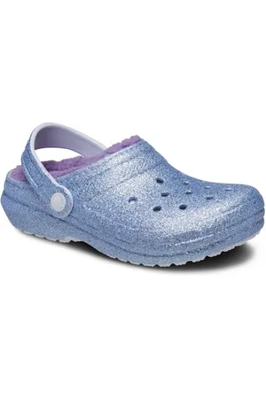 Crocs Unisex Bambino Classic Lined Glitter Clog K Sabot, Frosted Glitter, 29/30 EU