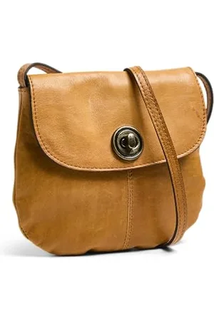 Pieces® Pctotally Royal Leather Party Bag Noos - Borse a tracolla Donna, (Cognac), 5x15x18 cm (B x H T)