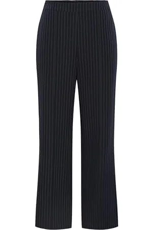 Pieces® PCBOZZY HW WIDE STRIPED PANTS NOOS BC, Pantaloni Donna, (Sky Captain), XL