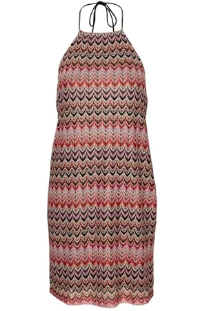 VERO MODA Vmdicte Halterneck Short Dress Jrs Vestito, , L Donna