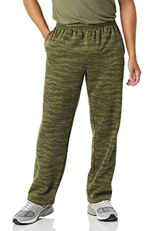 Amazon Pantaloni Sportivi in Pile con Fondo Aperto (Disponibili in Taglie Extra Forti) Uomo, , XXL