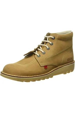 Kickers Kick Hi Classic Ankle Boots | Extra Comfortable | Added Durability | Premium Quality, Stivaletti Uomo, Crema Chiara Tan, 47 EU