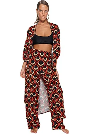 Trendyol Kimono & Caftan-Multicolore-Regolare, , 68 Donna