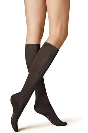 Kunert Fly&Care KSD Calze al Ginocchio in Maglia da Donna, Brown-Mel, 39-40 EU
