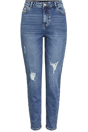 Pieces® Pckesia Mom HW Ank DEST Mb235 Noos BC Pantaloni Eleganti da Uomo, , L Donna