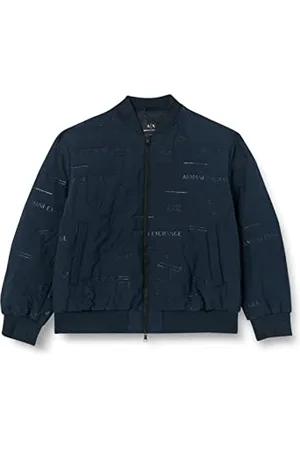 Armani Exchange Bomber All Over Logo Print, Giacca, Uomo, , XL