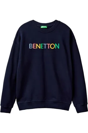 Benetton Maglia G/C M/L 3J68U100F Felpa Senza Cappuccio, , XS Uomo