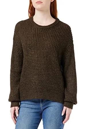 JJXX Jxcamilla LS Open Crew Neck Knit Noos Maglione, , L Donna