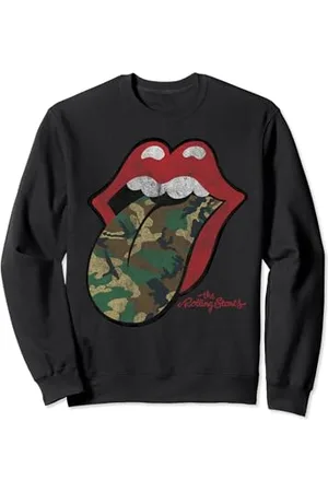 The Rolling Stones Linguetta mimetica ufficiale Felpa