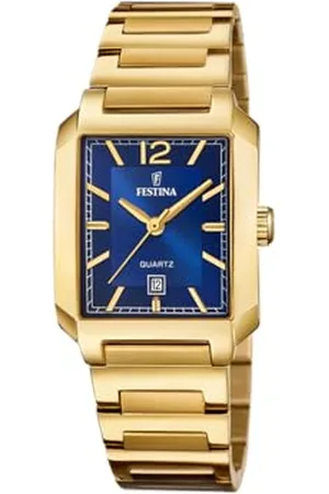 Festina Orologio Donna F20680/3 On The Square cassa di Acciaio inossidabile 316l Oro cinturino in Acciaio inossidabile 316l Oro