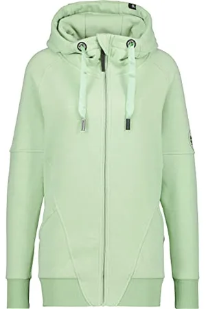 alife kickin Cappuccio Mariaak A Felpa da Donna, per Il Tempo Libero, con Chiusura Lampo, Taglie XS-XXL, , S