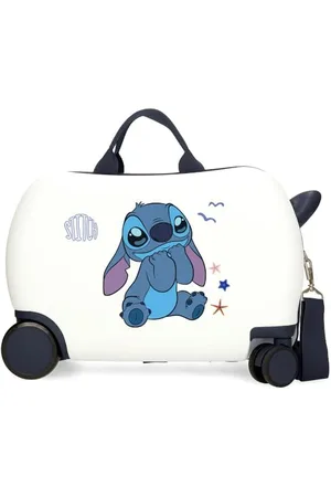 Disney Stitch Luggage - Bagaglio per bambini, unisex per bambini, il bagaglio a mano Side Combination Lock a 4 ruote è realizzato in ABS, un materiale rigido e leggero.