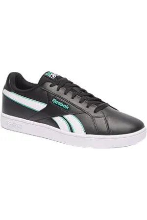 Reebok Court Retro, Sneaker Unisex-Adulto, Black/White/UNLEASHEDGREEN, 35 EU