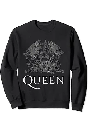 Queen Logo ufficiale Classic Crest bianco Felpa