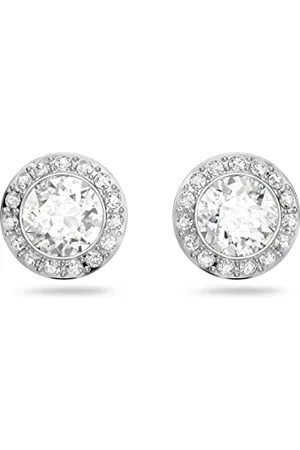 Swarovski Orecchini Angelic, bianco, Placcatura rodio