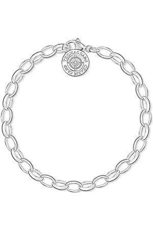Thomas Sabo Charm Club Bracciale con Charm da Donna con Diamante in Sterling 925 Dcx0001-725-14