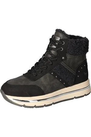 Mustang 1498-601, Scarpe da Ginnastica Donna, Nero/Grigio, 39 EU