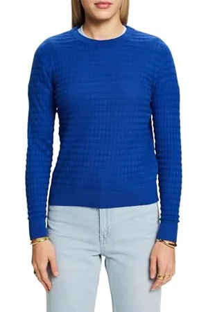 ESPRIT 014ee1i311 Maglione, 410 Bright Blue, S Donna