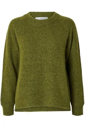 SELECTED Slflulu LS Knit O-Neck B Noos Maglione Lavorato a Maglia, , XS Donna