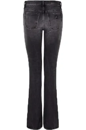 Armani Exchange J65, Stretch Cotton Denim, Flare Cut, Used Look, Jeans da Donna,