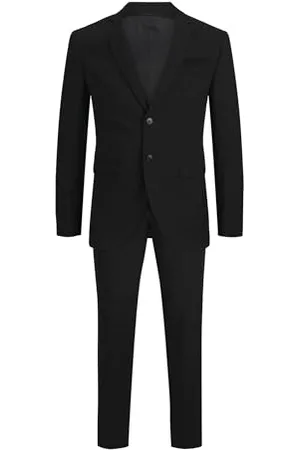 JACK & JONES Single Breasted Blazer And Tailored Trousers JPRFRANCO Super Slim Fit Suit Black 46 Black 46