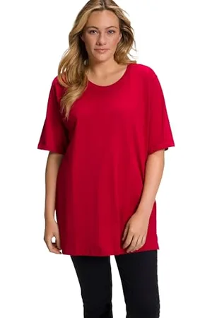 Ulla Popken Maglietta Basic, Girocollo Polo Donna, , 56-58