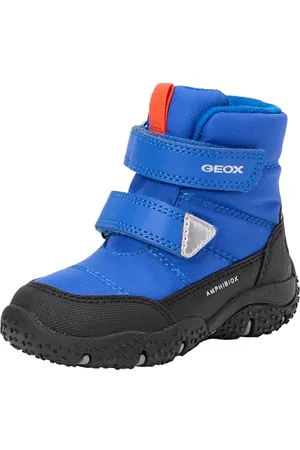 Geox B Baltic Boy B ABX B, Scarpone da Neve Bimbo 0-24, Royal/Orange, 22 EU