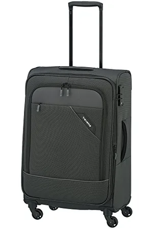 Paklite Valigia da viaggio 4 ruote, trolley morbido medio, DERBY, valigia media morbida con piega ad espansione, chiusura TSA, 66 cm, 69-79 litri
