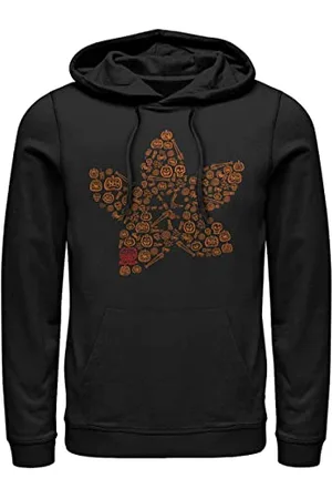 Stranger Things Demo Icons Hoodie Hooded Sweatshirt, Black, M Unisex