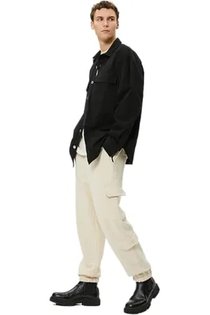 Koton Drawstring Pocket Detail Jogger Cargo Sweatpants, Pantaloni della Tuta Uomo, (057)