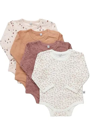 Pippi 4er Pack Body LS Set di Biancheria per Bambino e Neonato, , 98 Unisex-Bimbi