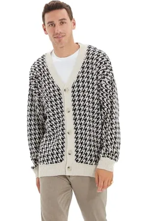 Trendyol Cardigan Uomo Regular Standard Scollo A V Maglieria Maglione, , S
